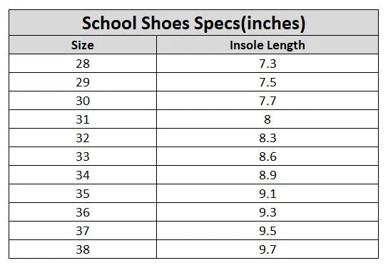 Boys School Shoes TS-12A-BLACK