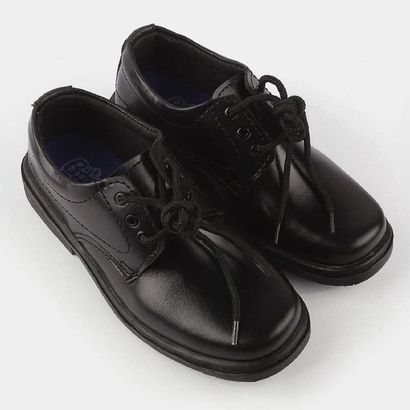 Boys School Shoes TS-14A-BLACK