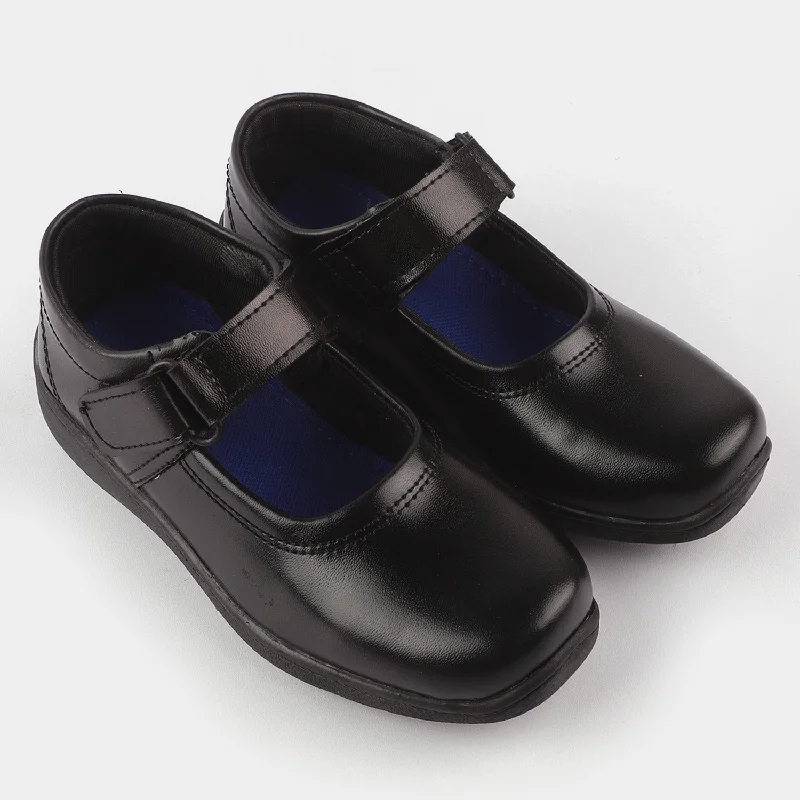 Girls School Shoes TS-11A-BLACK