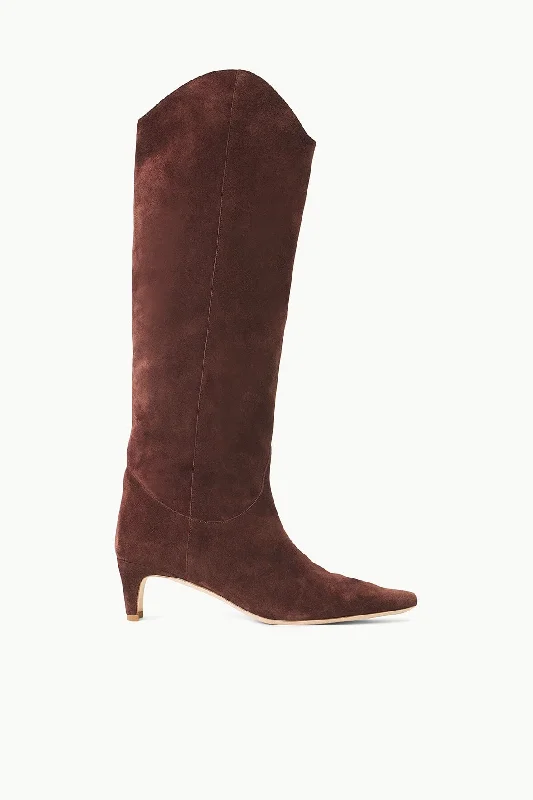 WESTERN WALLY BOOT | MAHOGANY SUEDE