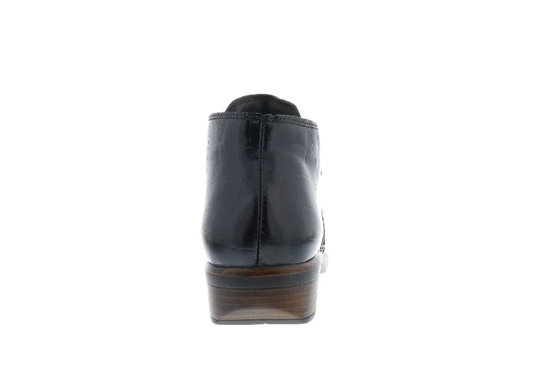 NAOT Helm (Women's) - Black Croc Leather