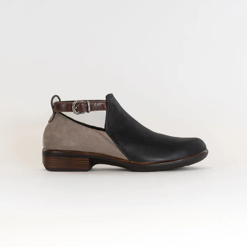 Naot Kamsin (Women's) - Black Raven/Stone Nubuck/Luggage Brown