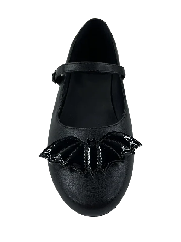 Black Bat Mary Jane Shoes