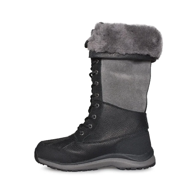 UGG Adirondack III Tall Black Grey Boots - Women's