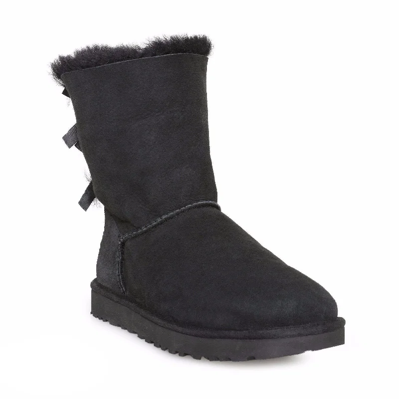 UGG Bailey Bow II Black Boots - Women's