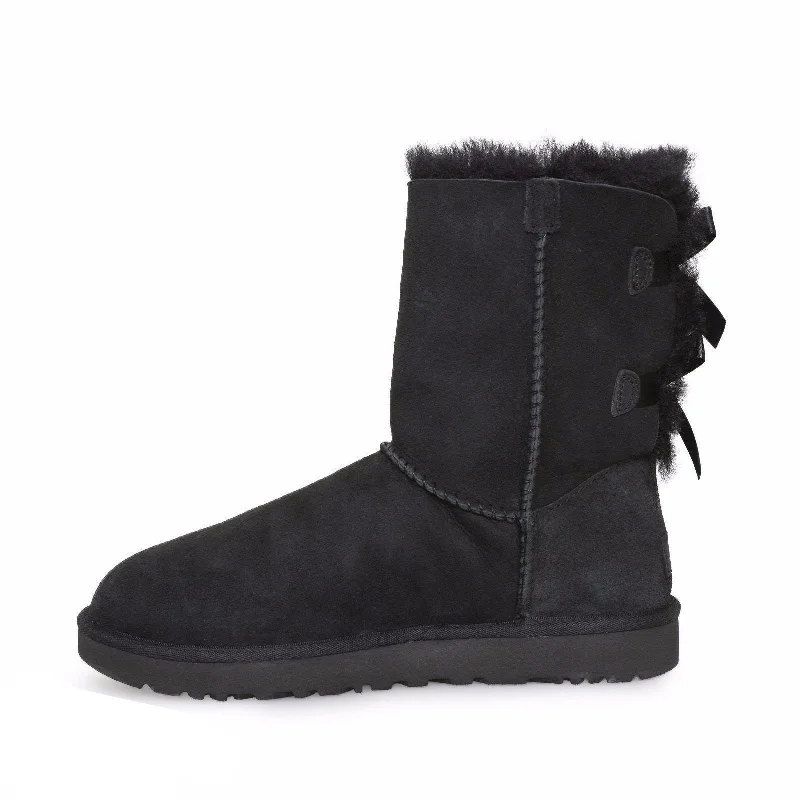 UGG Bailey Bow II Black Boots - Women's