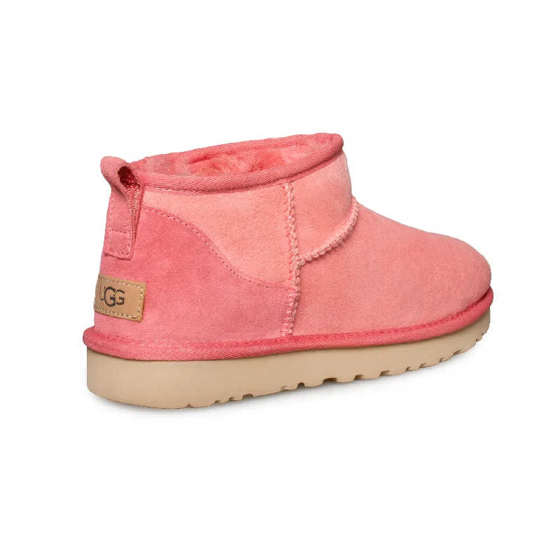 UGG Classic Ultra Mini Pink Blossom Boots - Women's