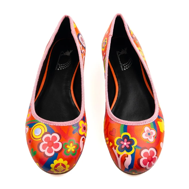 Groovy Remix Ballet Flats