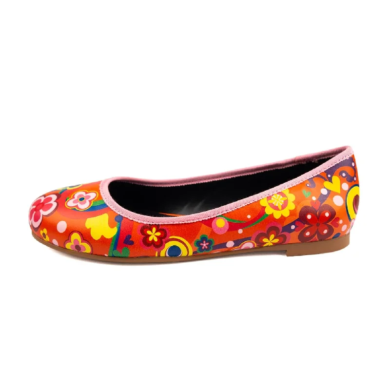 Groovy Remix Ballet Flats