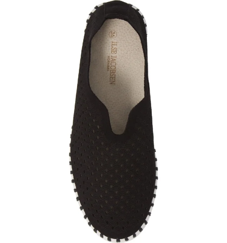 Ilse Jacobsen Women's Tulip 139 Black Perforated