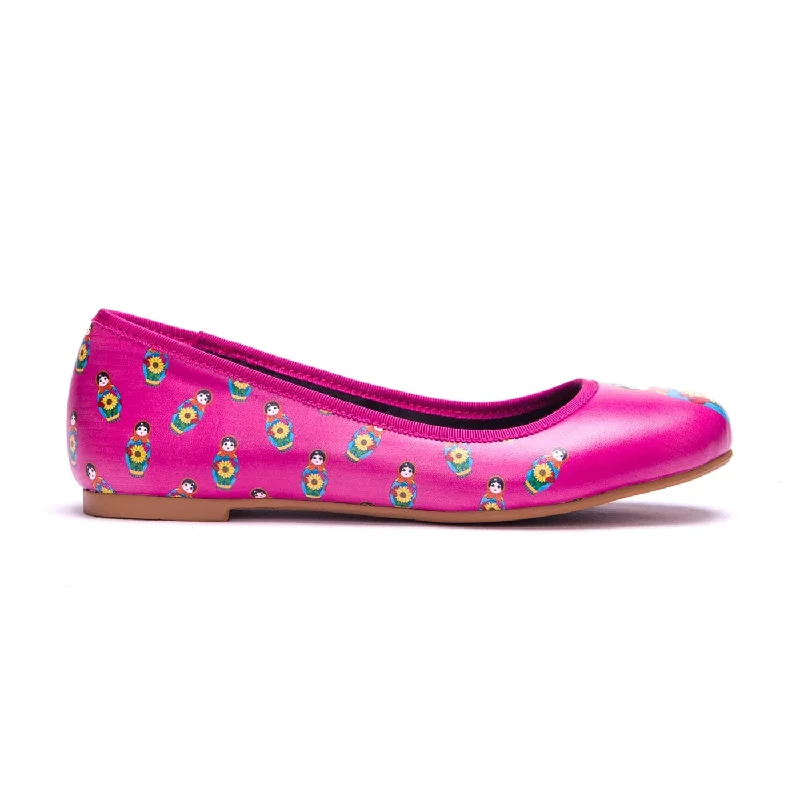 Pink Babette Ballet Flats