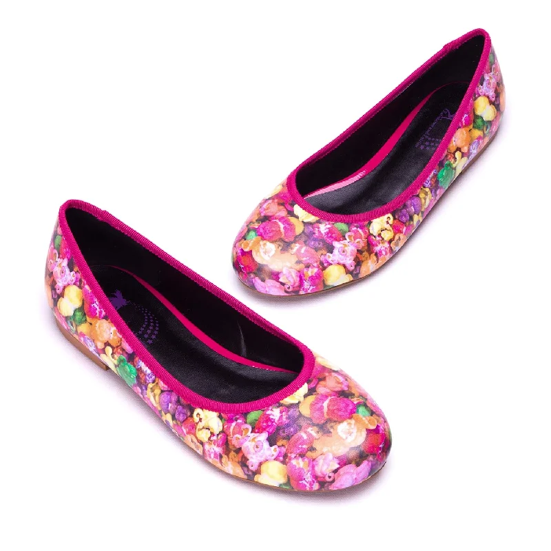 Rainbow Popcorn Ballet Flats