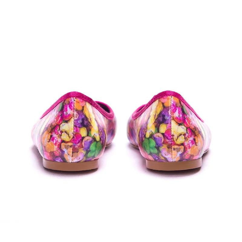 Rainbow Popcorn Ballet Flats