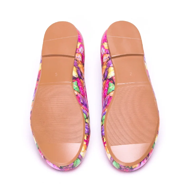 Rainbow Popcorn Ballet Flats