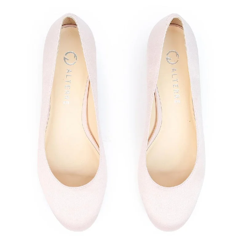 Rose Satin Ballet Flat