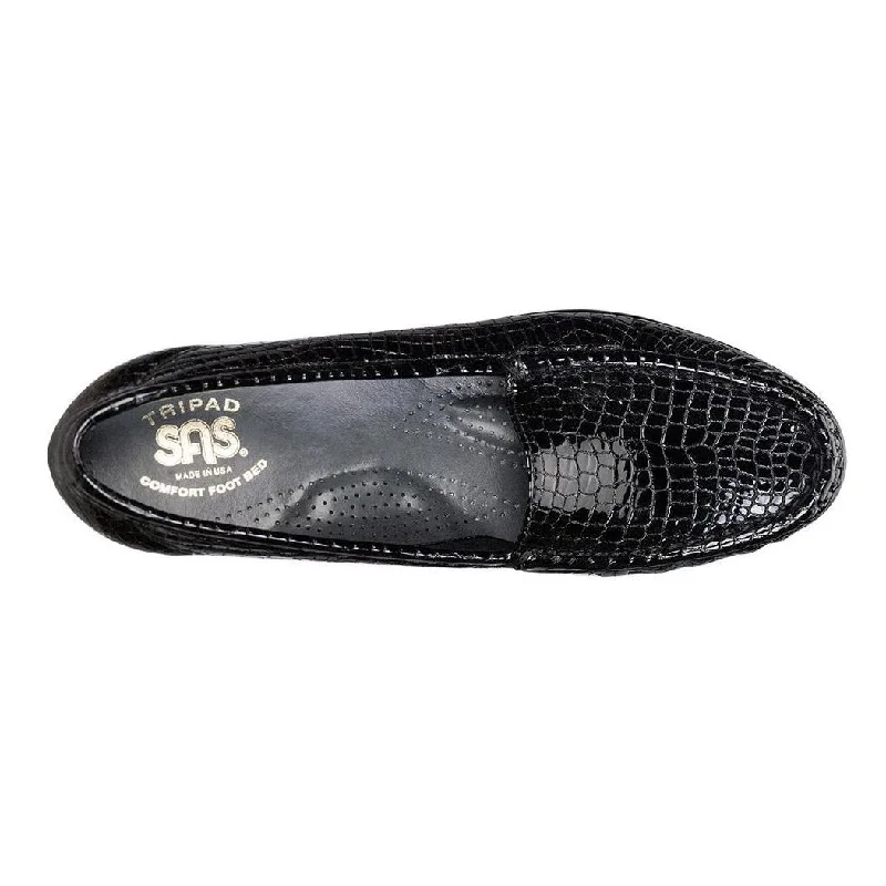 SAS Women's Simplify Black Croc