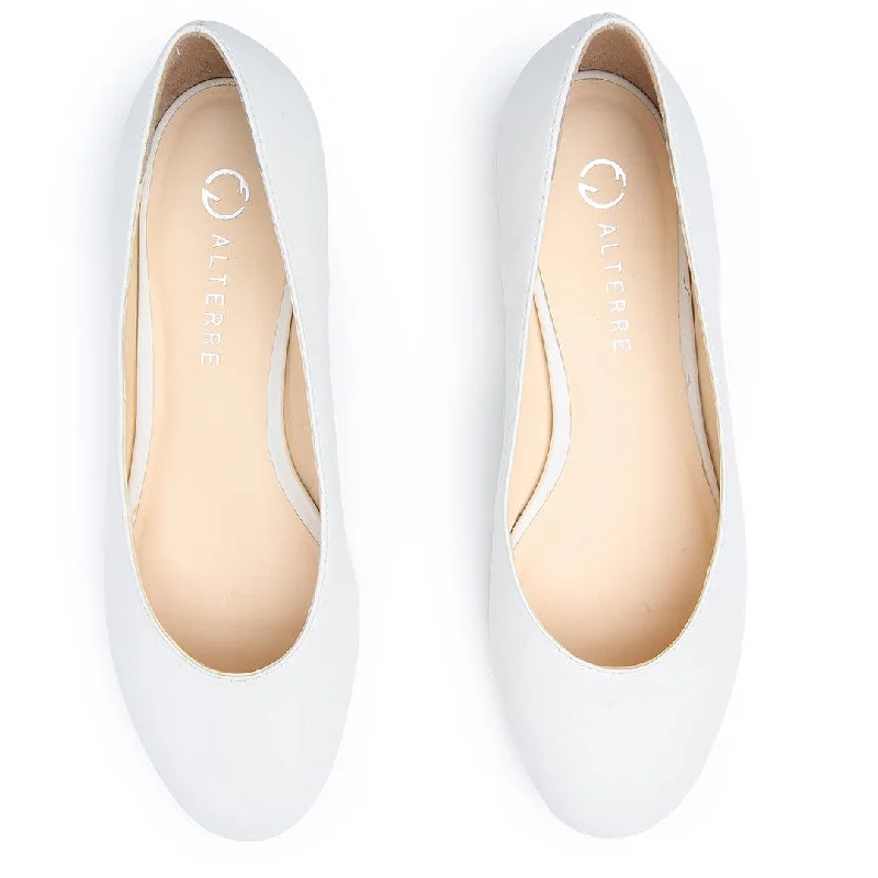 White Ballet Flat