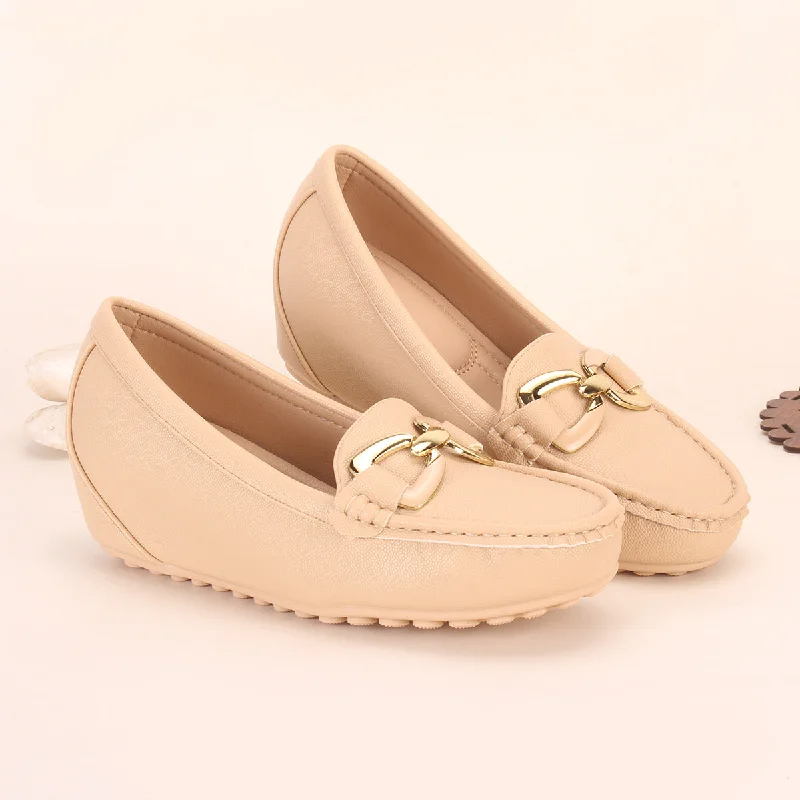 Womens ""AMIYA"" High Wedge Comfy Moccasins