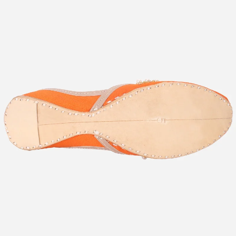 Womens ""AMZIE"" Leather Flat Khussa