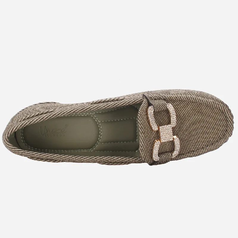 Women's ""BENEDITTA"" High Wedge Comfy Moccasins