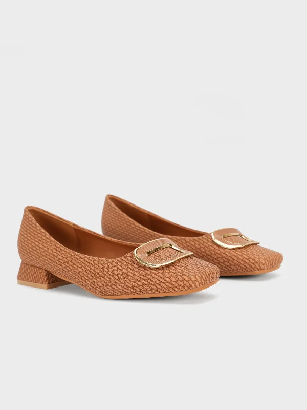 Women's ""SANITO"" Square Toe Casual Pumps