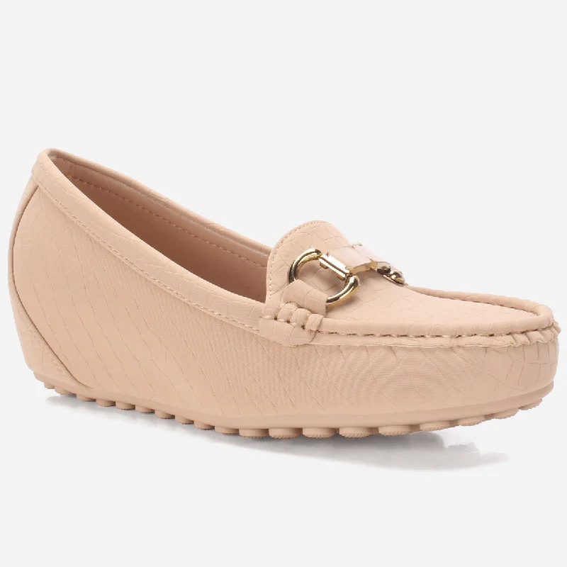 Womens ""KANAAN"" High Wedge Comfy Moccasin