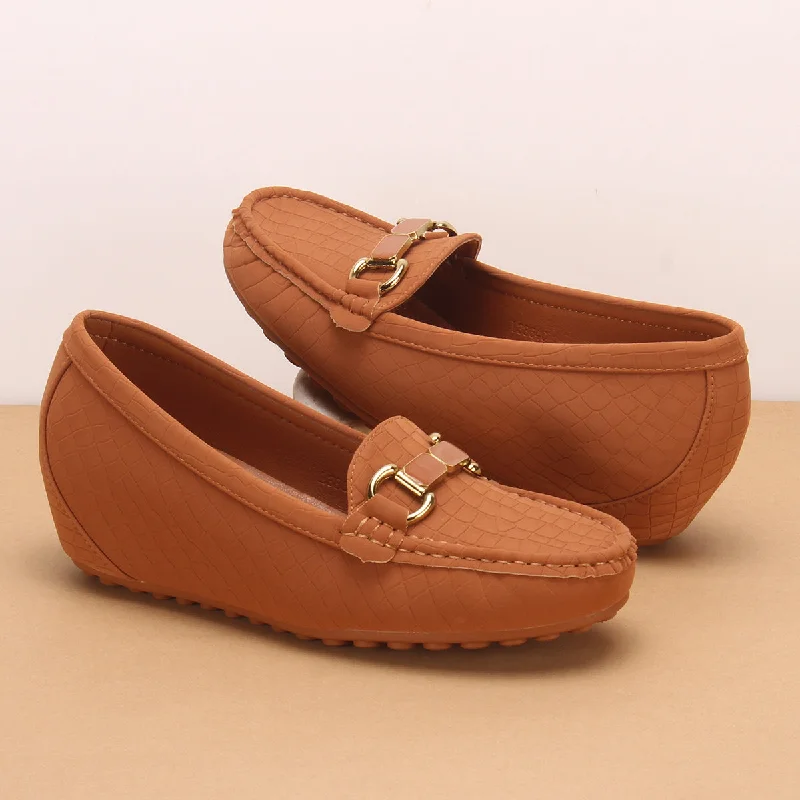 Womens ""KANAAN"" High Wedge Comfy Moccasin