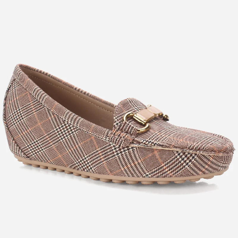 Womens ""KANAAN"" High Wedge Comfy Moccasin