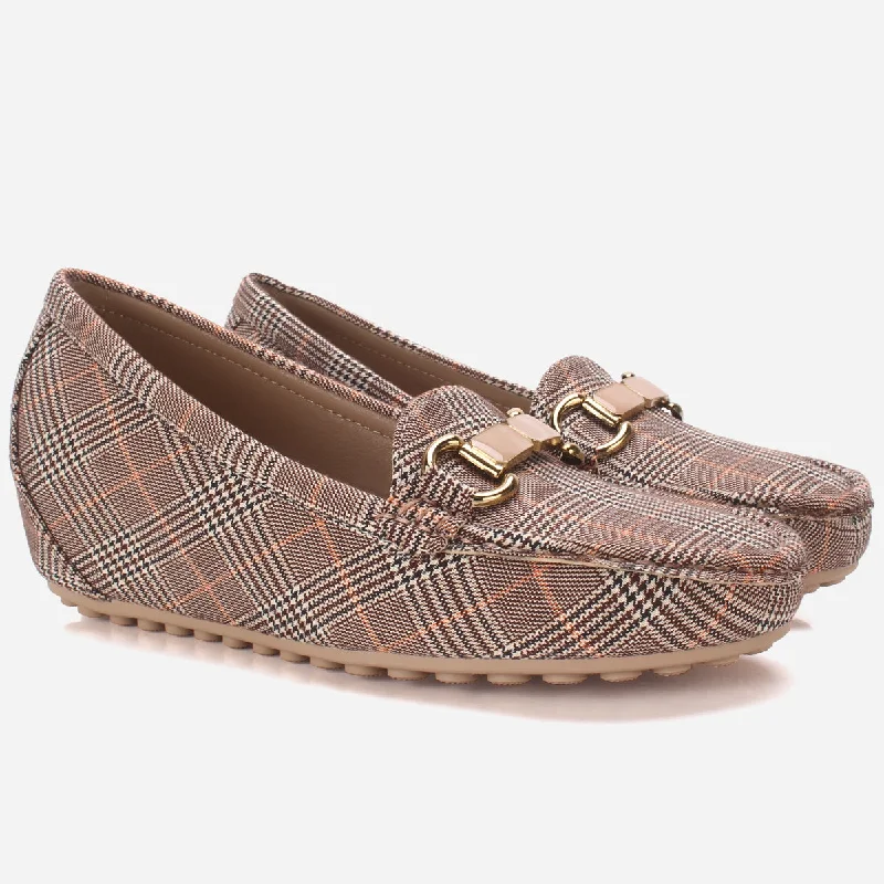 Womens ""KANAAN"" High Wedge Comfy Moccasin