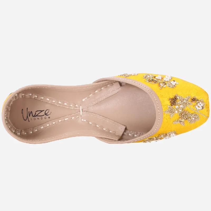 Women's ""NOVIE"" Embellished Leather Khussa