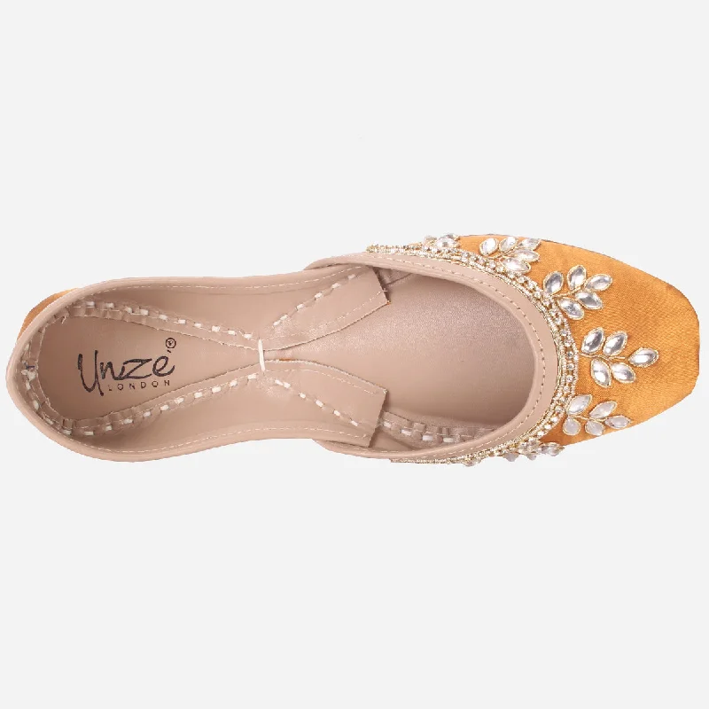 Womens ""SAPIR"" Embellished Leather Khussa