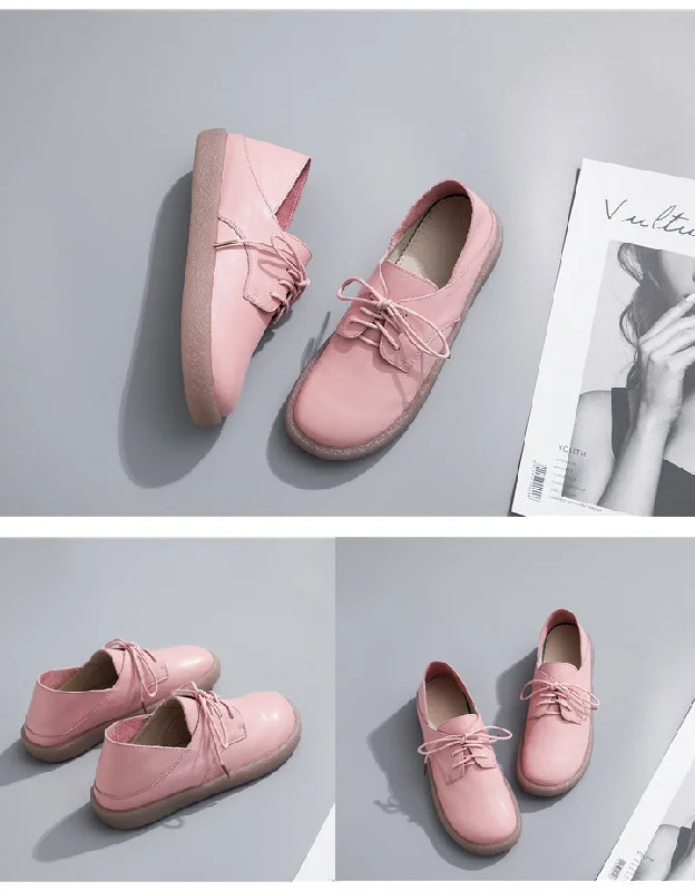 Lace-up Comfortable Casual Leather Sneakers