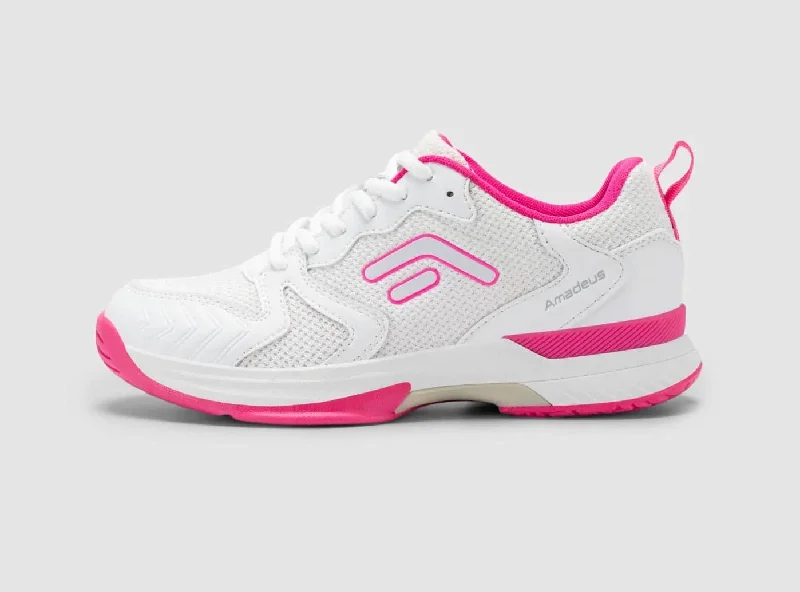 White/Neon Pink / UK 3.5 / Medium/D