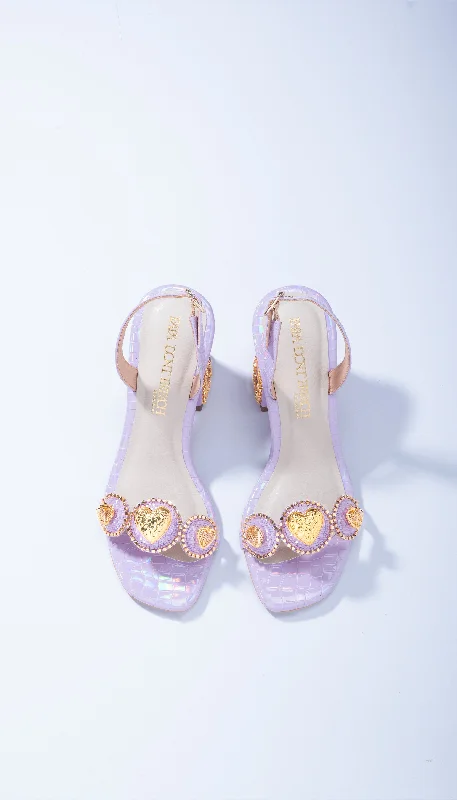 Le Macaron : Lavender - Lilac Block heels