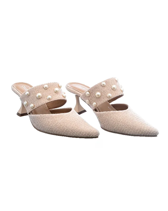 Luxe Pearl Mules for Women