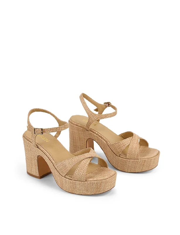 Misty Platforms - Natural Raffia