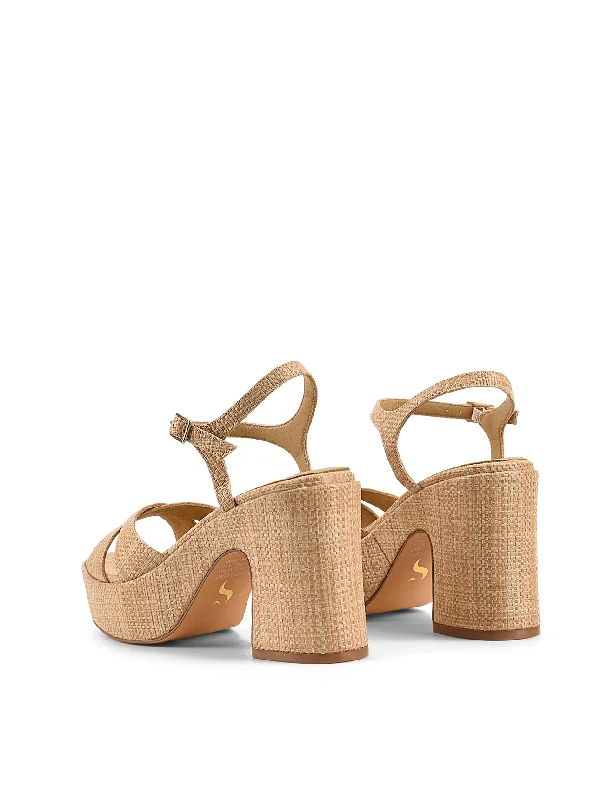 Misty Platforms - Natural Raffia