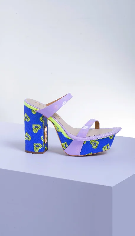 Pixel - Lilac Block Heels