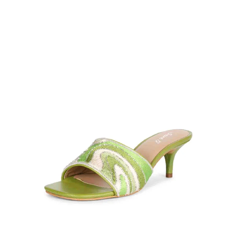 Saint  Rina multi green  heels