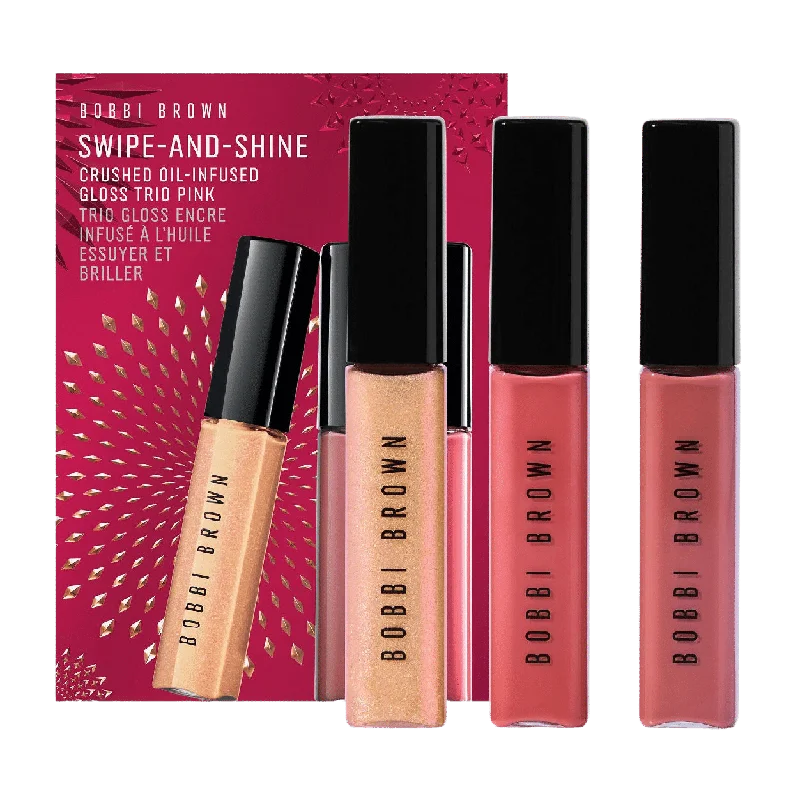 Crushed Oil-Infused Hydrating Lip Gloss Trio Set Pink (Limited Edition)