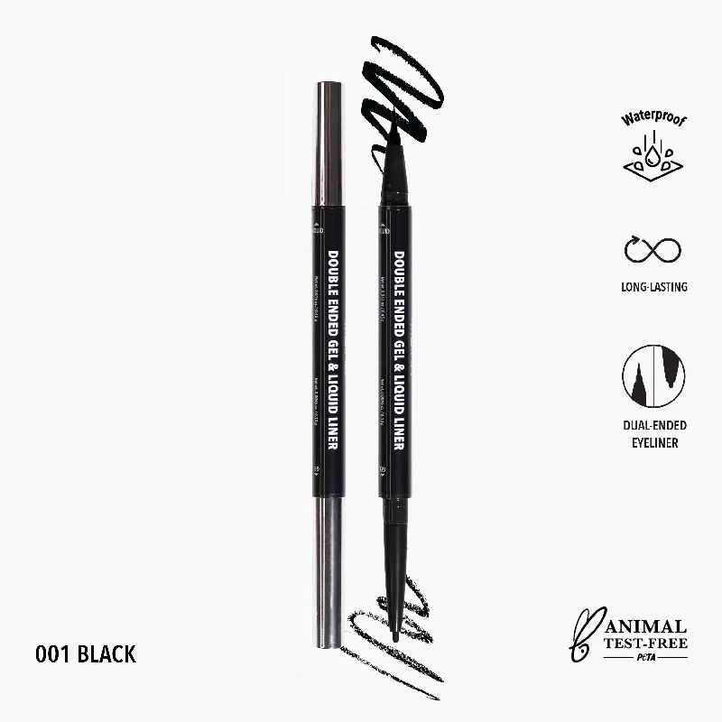 Double Ended Gel & Liquid Liner (001, Black)