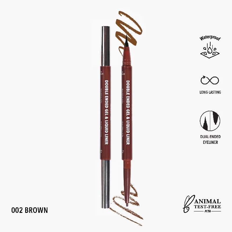 Double Ended Gel & Liquid Liner (002, Brown)