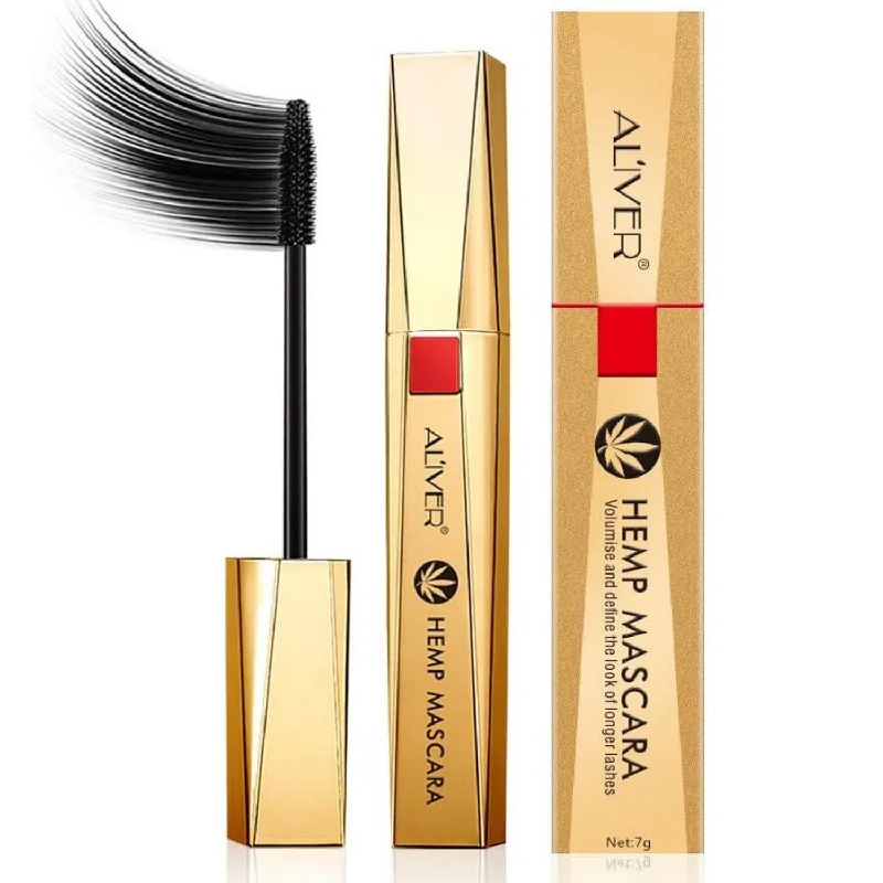 Aliver Hemp Mascara Experience the Lash Revolution Luxuriously Longer, Thicker Upturned Lashes