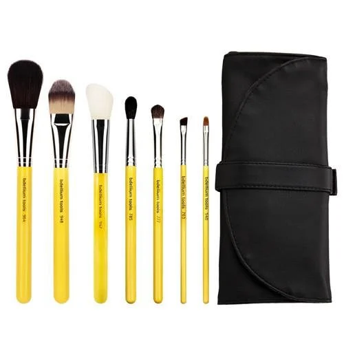 Bdellium Tools Studio Basic 7pc. Brush Set With Roll-Up Pouch