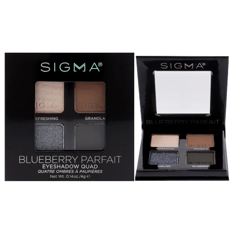 Eyeshadow Quad - Blueberry Parfait by SIGMA for Women - 0.14 oz Eye Shadow