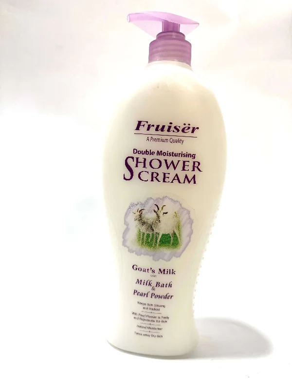 Fruiser Double Moisturising Shower Cream Goat’s Milk with Milk Bath & Pearl Powder