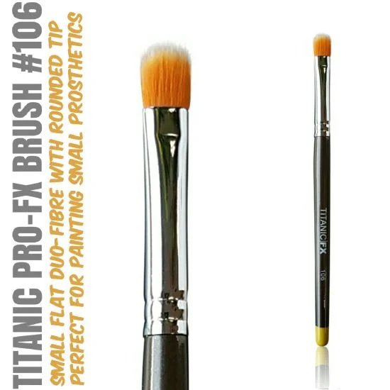 FX BRUSH 106 - SMALL FLAT DUO-FIBRE STIPPLE BRUSH