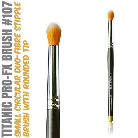 FX BRUSH 107 - SMALL ROUND DUO-FIBRE STIPPLE BRUSH