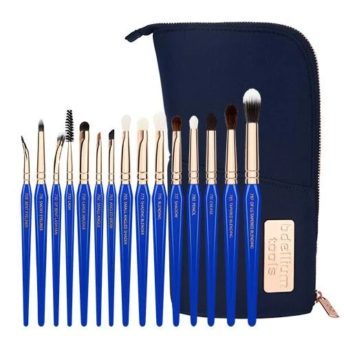 Golden Triangle Eyes Only Complete 15pc. Brush Set with Pouch