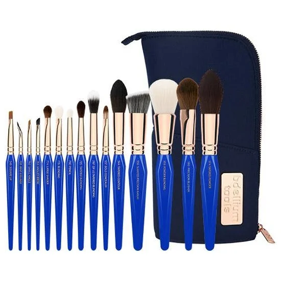 Golden Triangle PHASE II Complete 15pc. Brush Set with Pouch